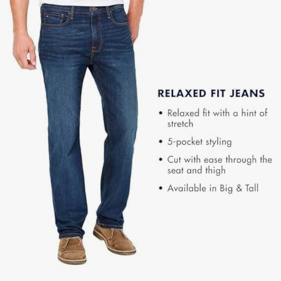 Tommy Hilfiger denim relaxed fit mens jeans - Picture 9 of 9